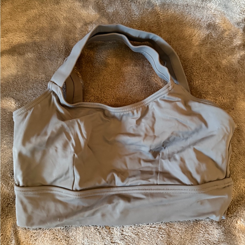 Balera crisscross back  Bra top dark gray SA
